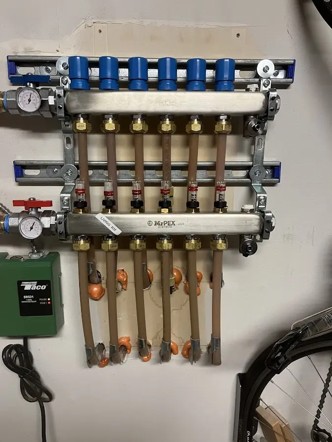 Plumber performing Leak Detection at a residential property in Alpena